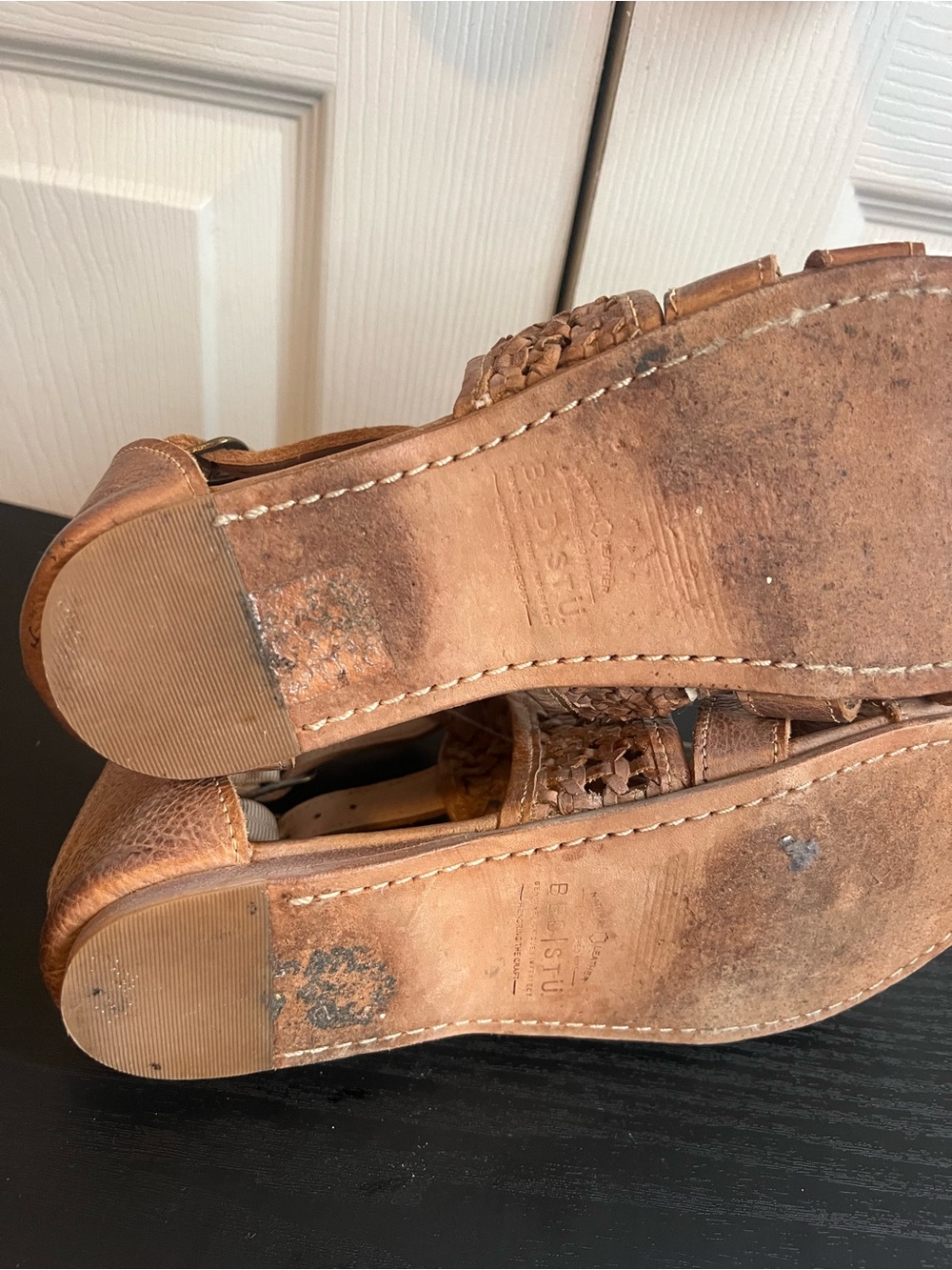 Bed Stu Leather Capriana Tan Sandals Size 8.5 - Picture 12 of 16